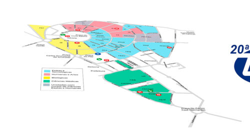 Logo UPA e mapa da Unicamp